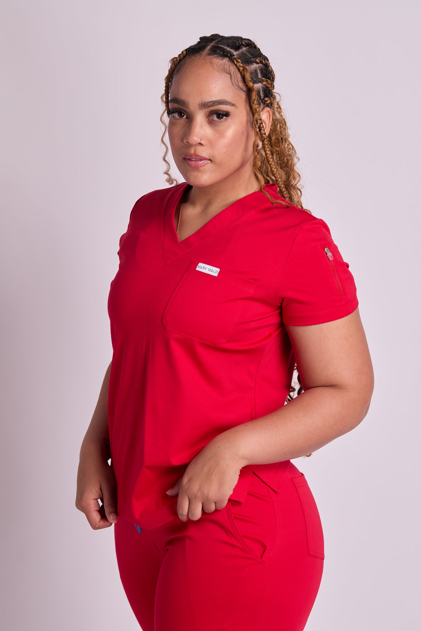 Mary J Two Pocket Scrub Top