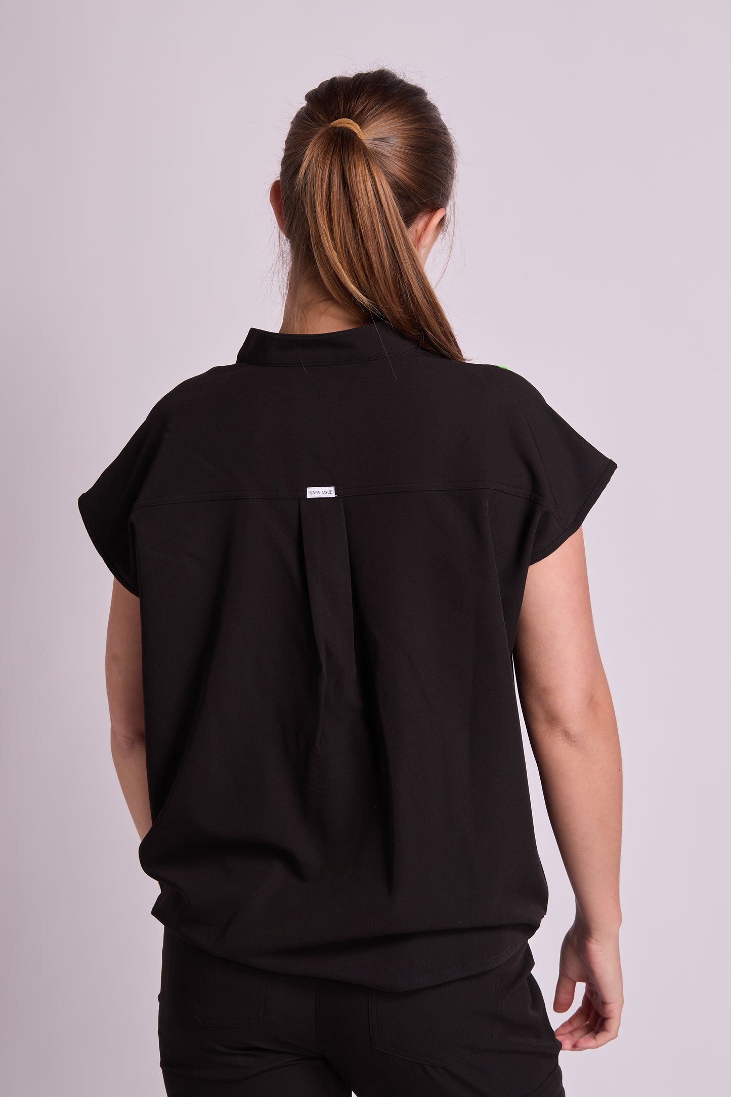 Mary C Two Pocket Oversized Scrub Top