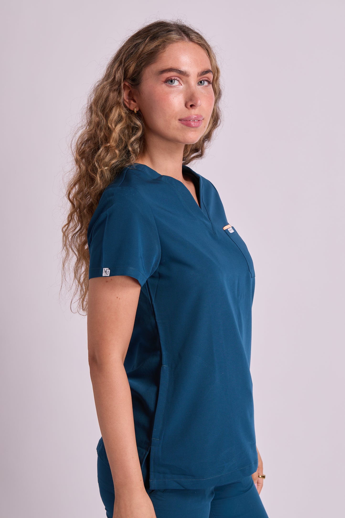 Mary V Three Pocket Scrub Top