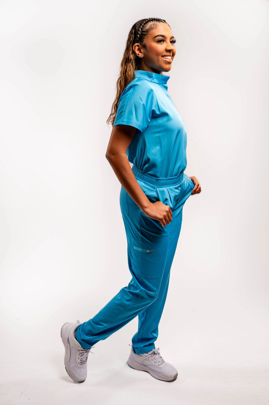Mary A Two Pocket Scrub Top