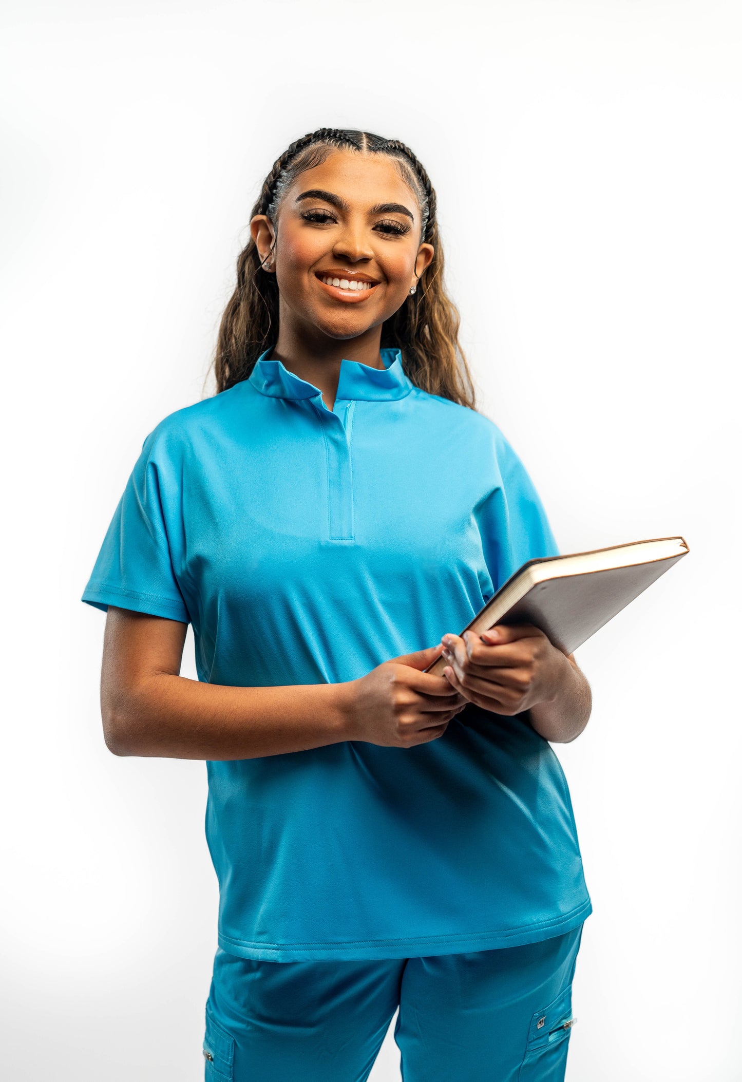 Mary A Two Pocket Scrub Top