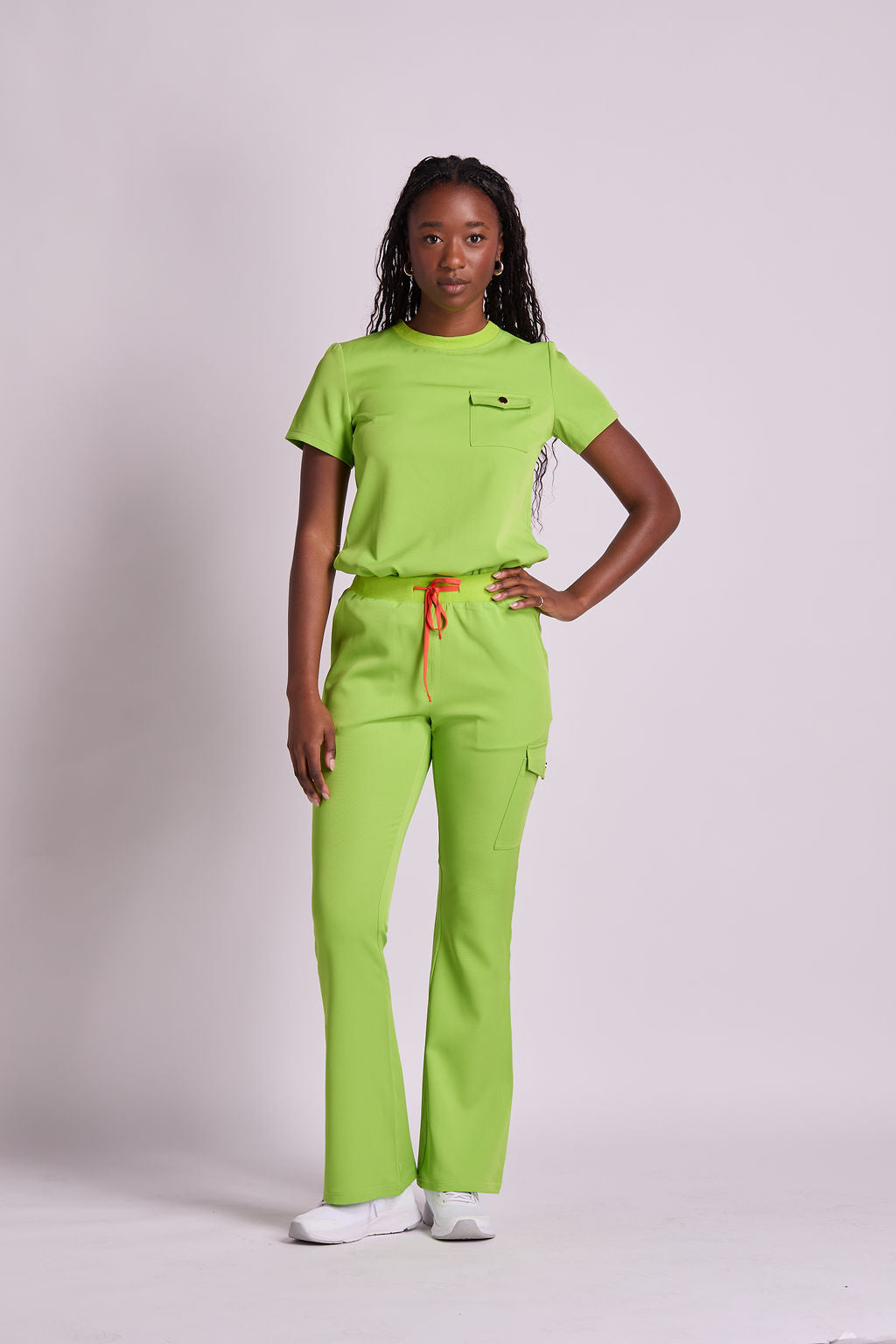 Mary K Three Pocket Scrub Top