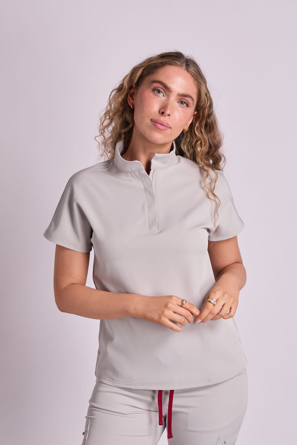 Mary A Two Pocket Scrub Top