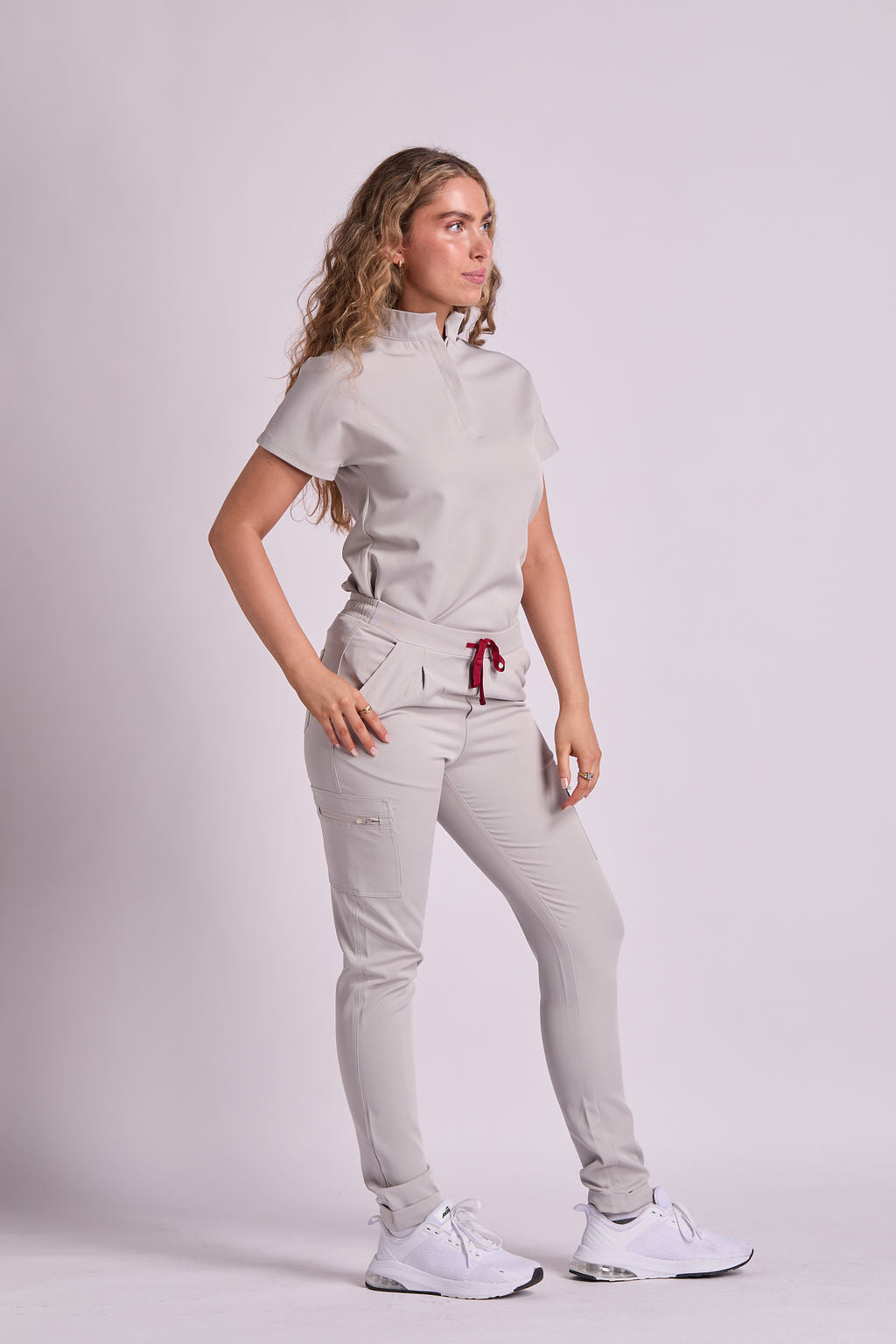 Mary A Six Pocket Cargo Scrub Pants