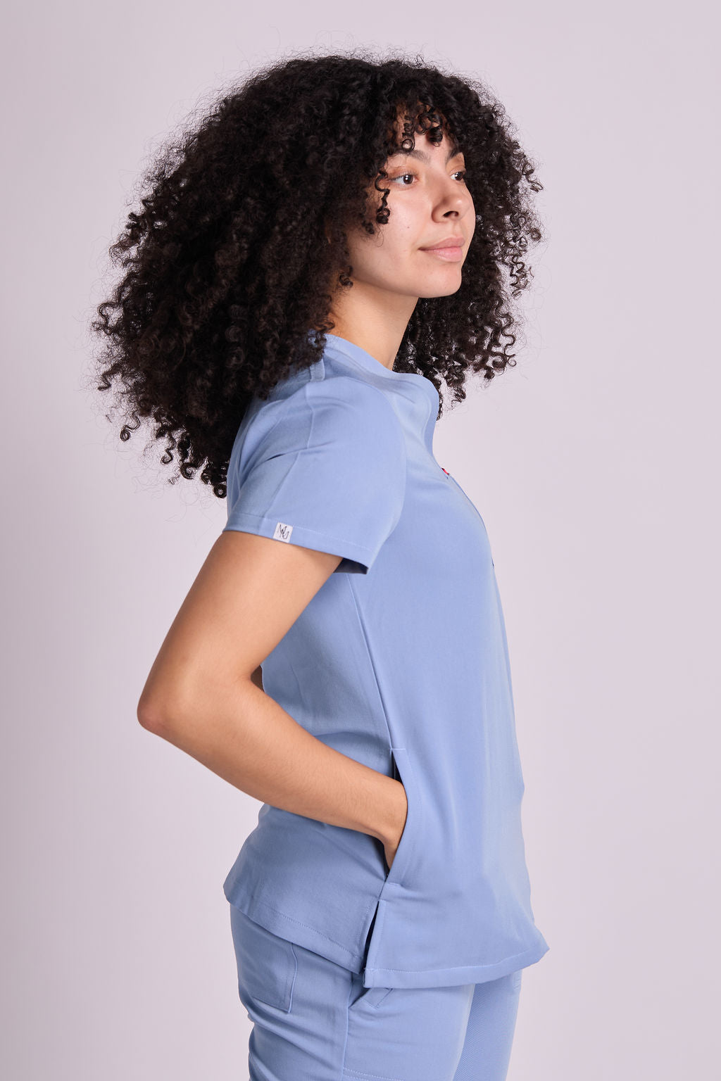 Mary V Three Pocket Scrub Top