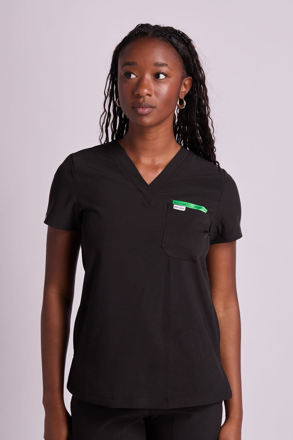 Mary V Three Pocket Scrub Top