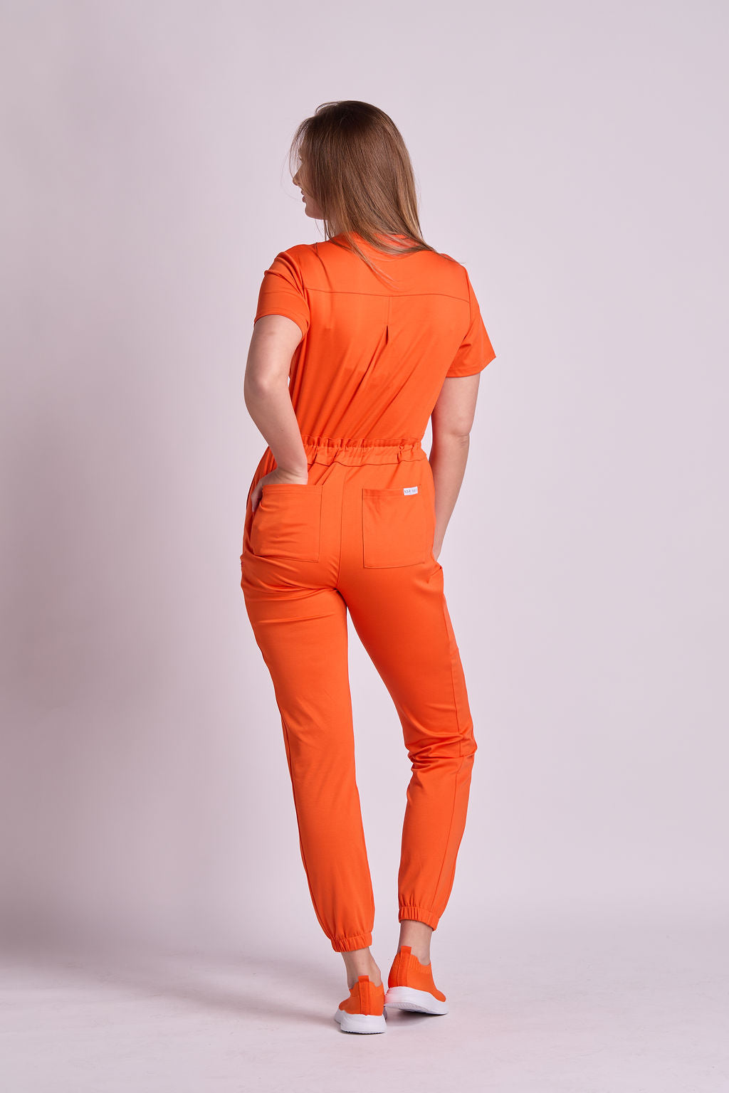 Mary J Eight Pocket Scrub Jumpsuit