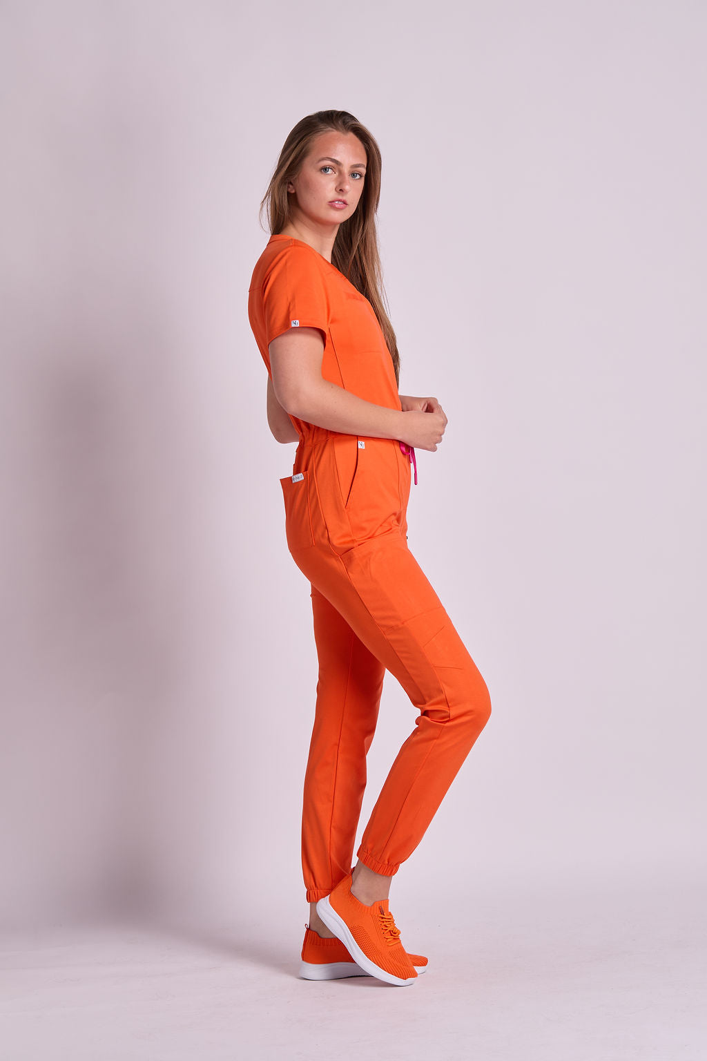 Mary J Eight Pocket Scrub Jumpsuit