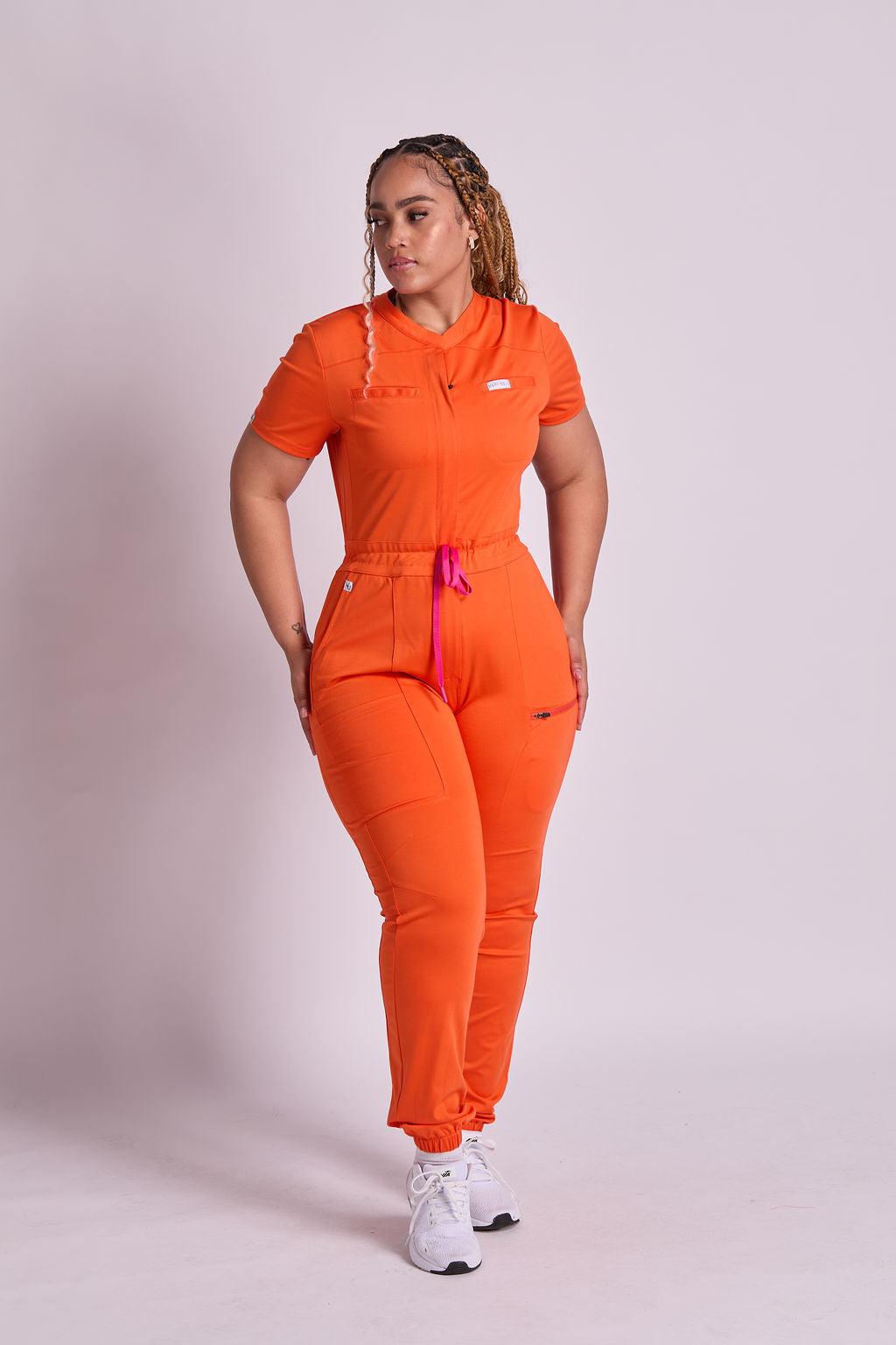 Mary J Eight Pocket Scrub Jumpsuit