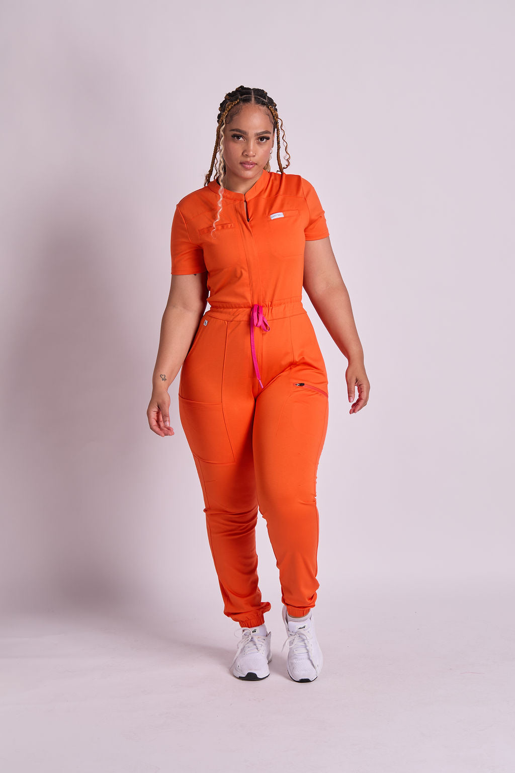 Mary J Eight Pocket Scrub Jumpsuit