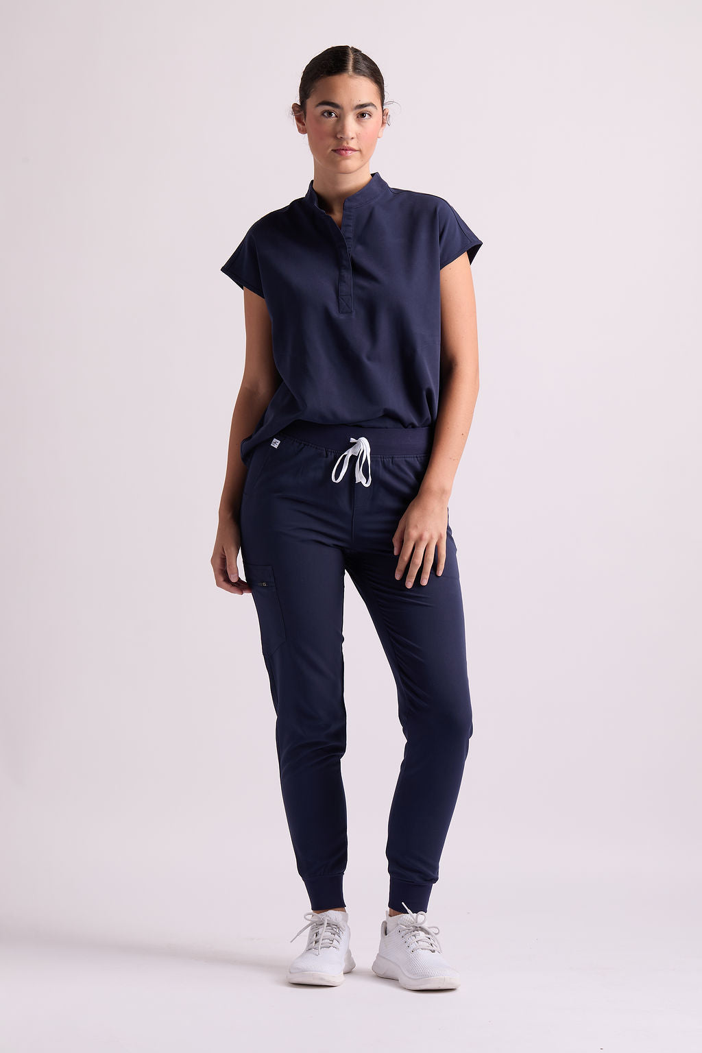 Mary C Two Pocket Oversized Scrub Top