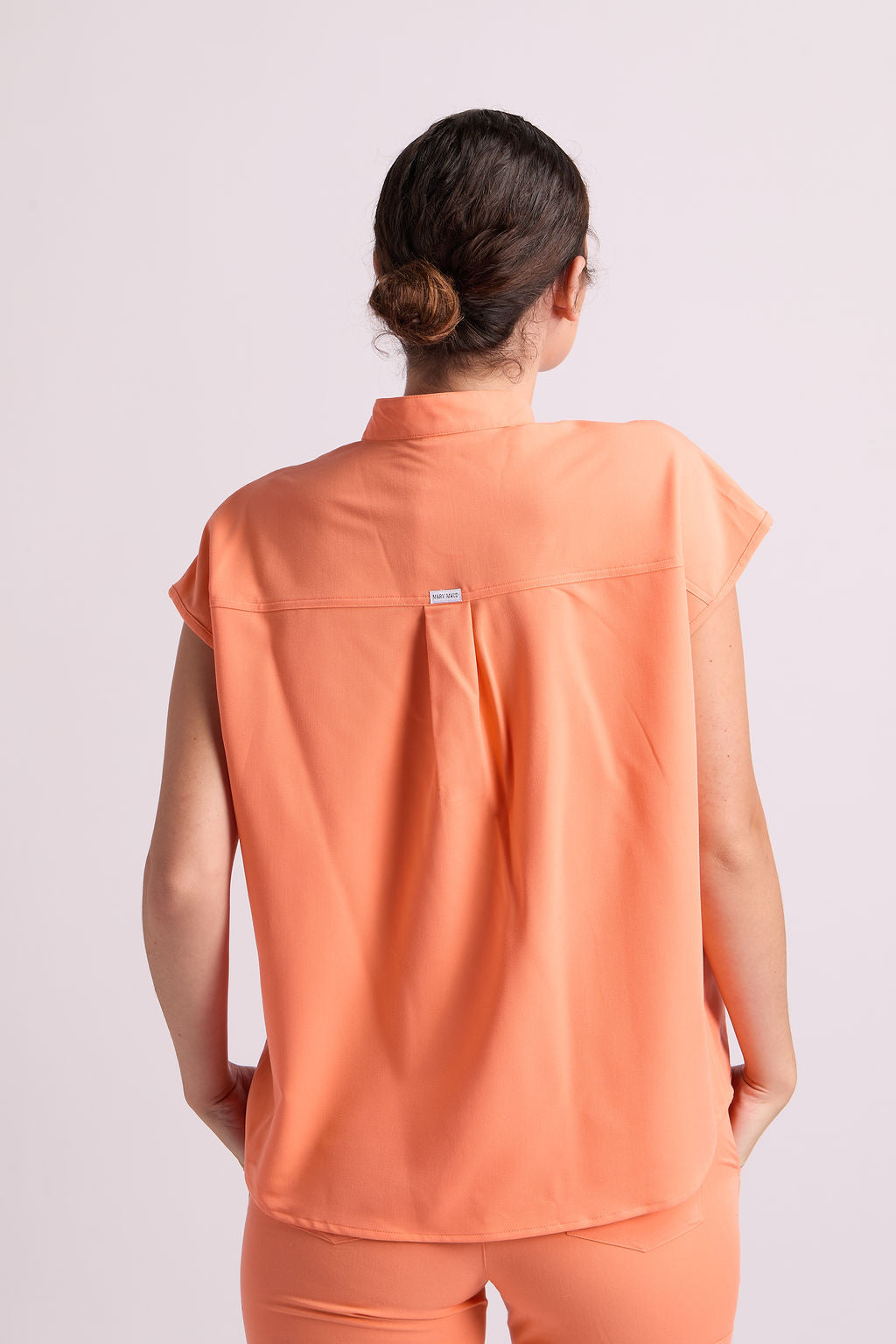 Mary C Two Pocket Oversized Scrub Top