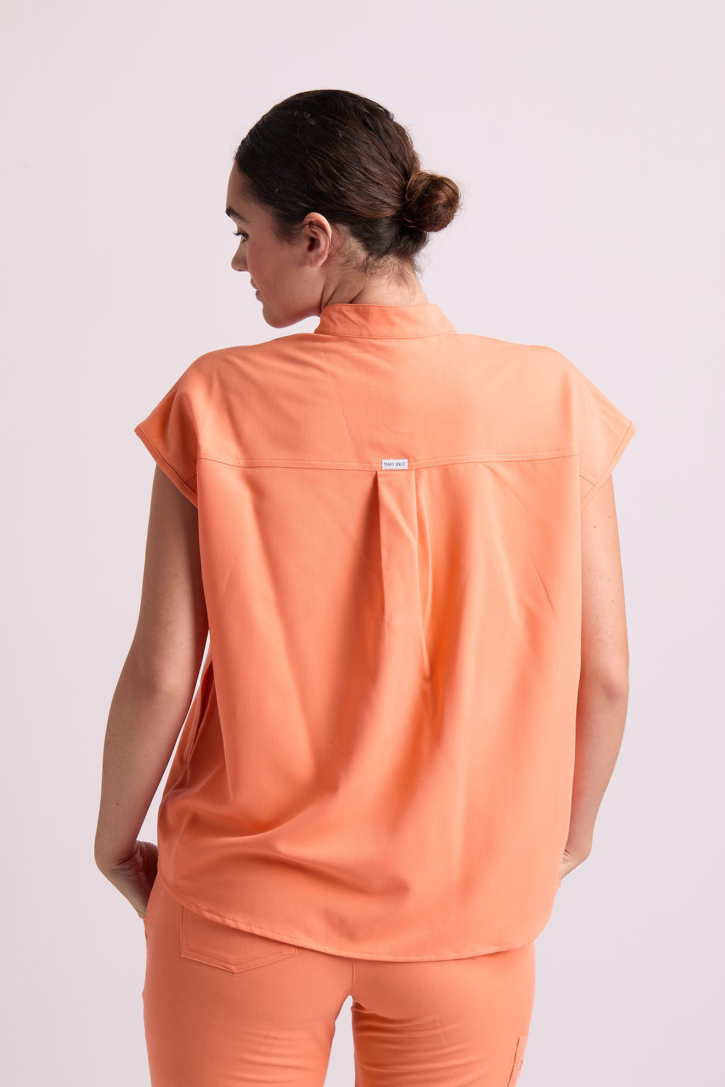 Mary C Two Pocket Oversized Scrub Top