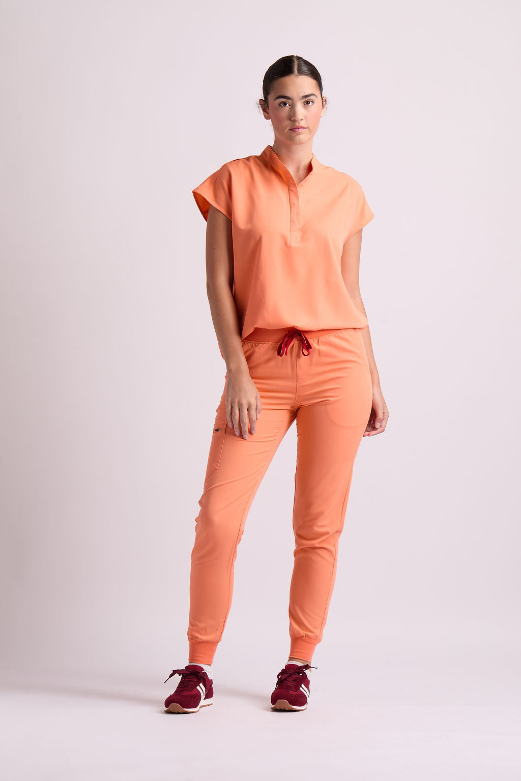 Mary C Two Pocket Oversized Scrub Top
