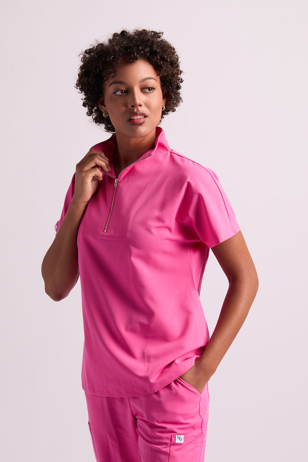 Mary G Two Pocket Scrub Top