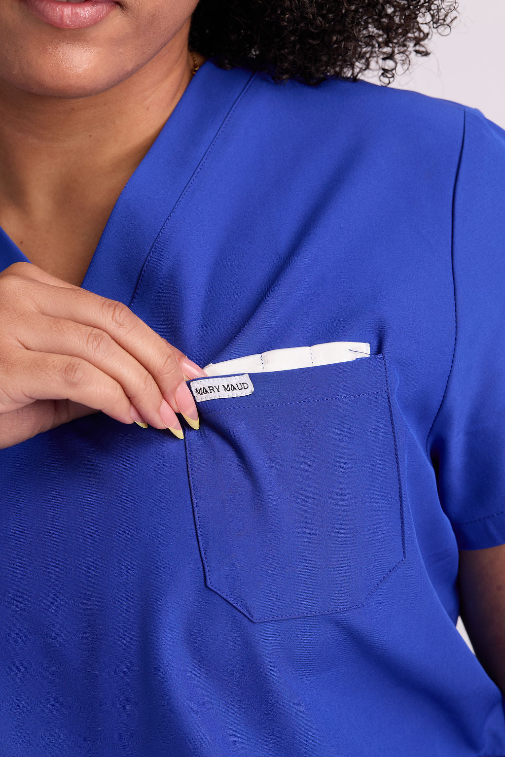 Mary V Three Pocket Scrub Top