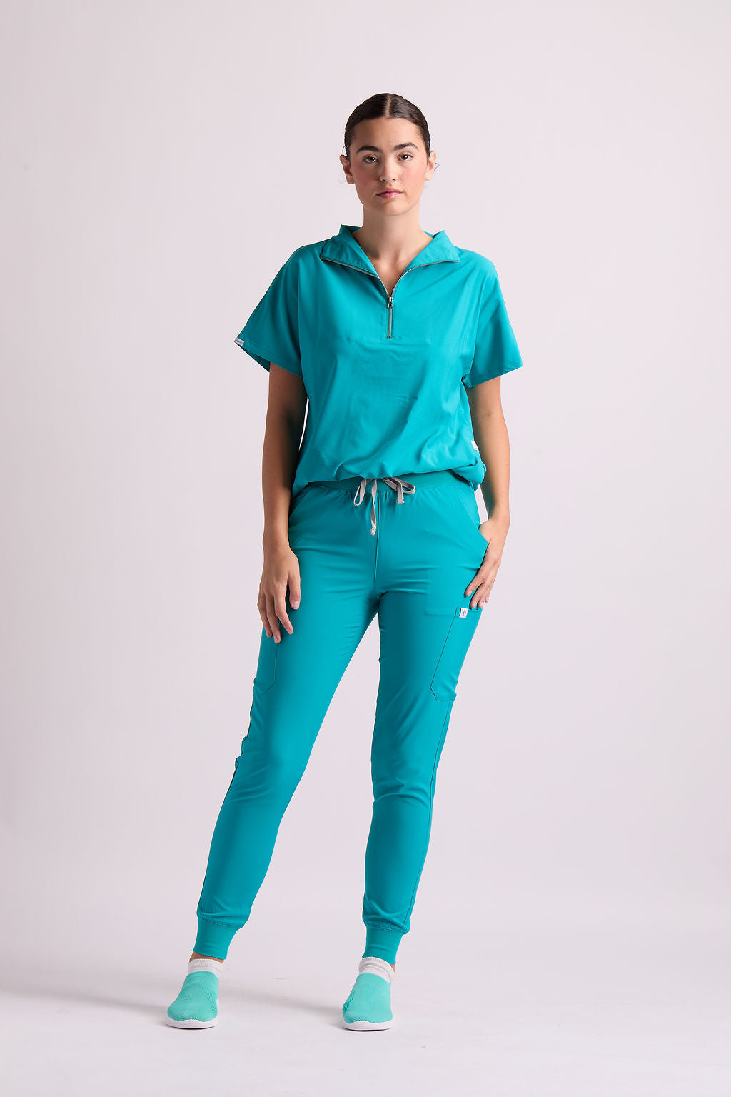 Mary G Two Pocket Scrub Top