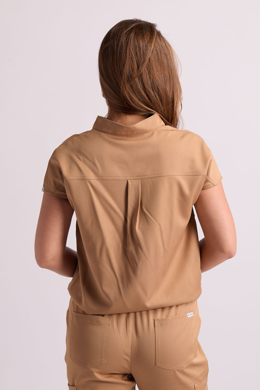 Mary P Two Pocket Oversized Scrub Top