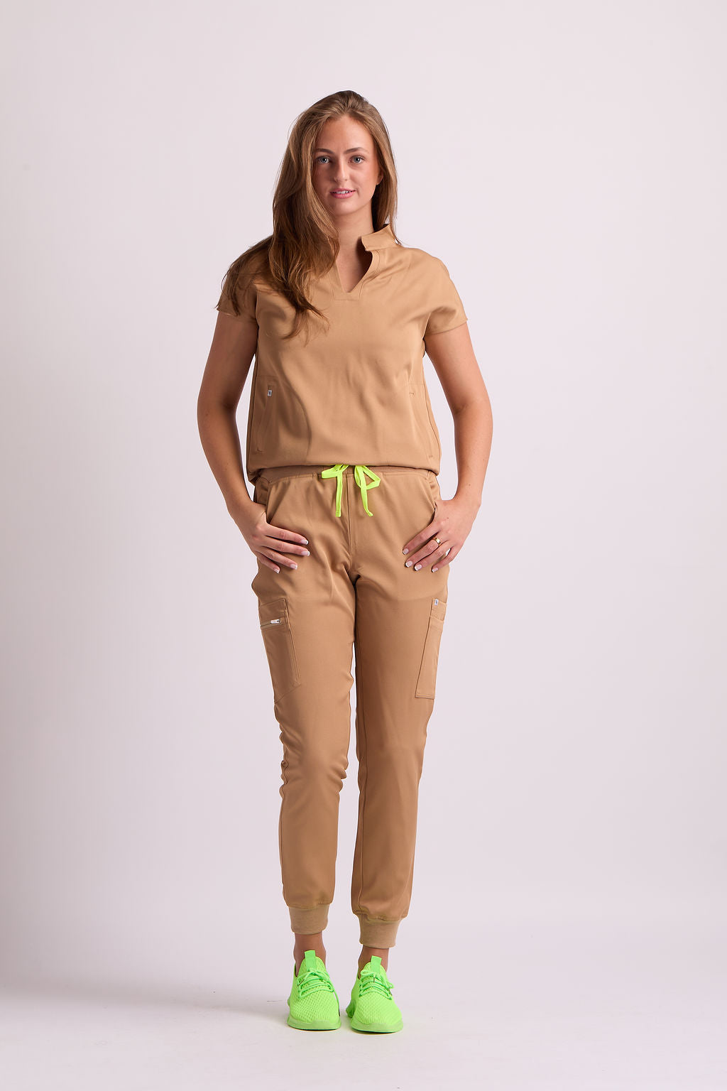 Mary P Two Pocket Oversized Scrub Top