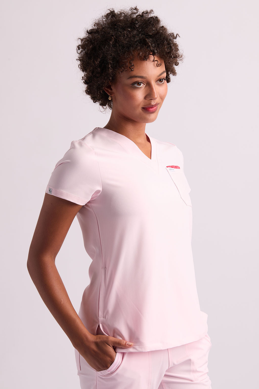 Mary V Three Pocket Scrub Top