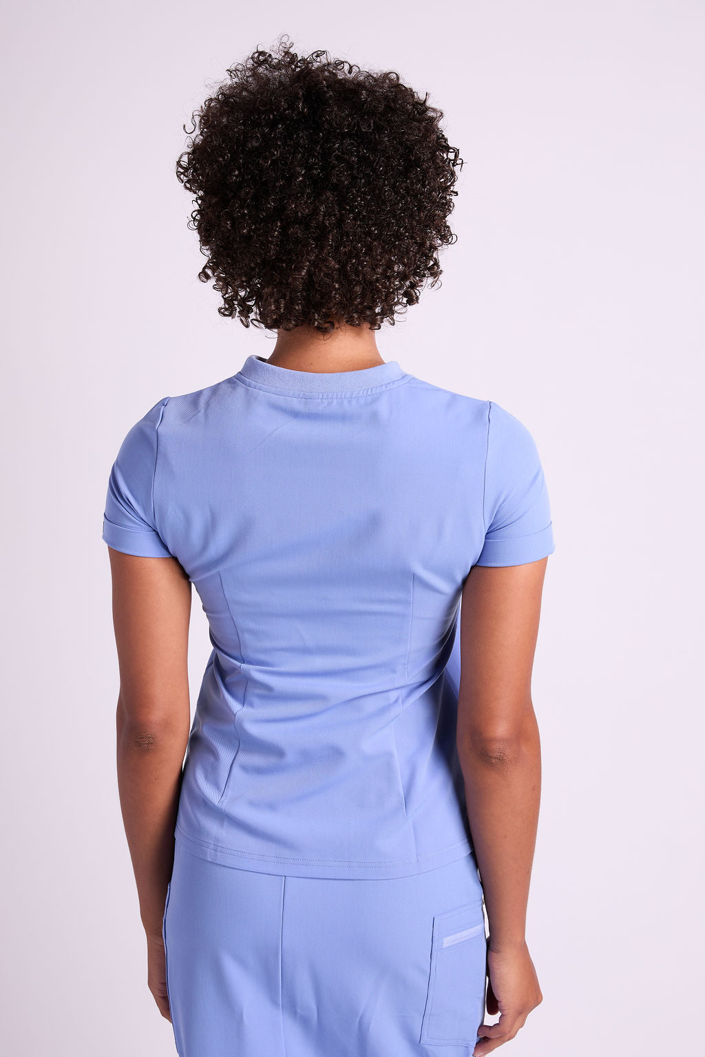 Mary K Two Pocket Crew Neck Scrub Top