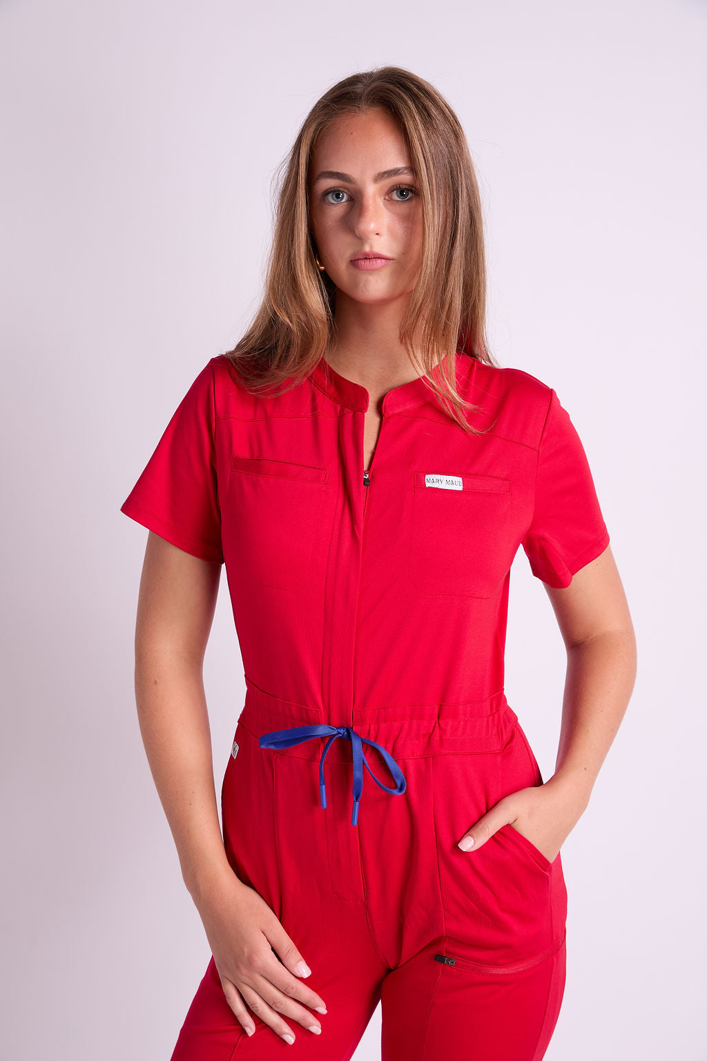Mary J Eight Pocket Scrub Jumpsuit
