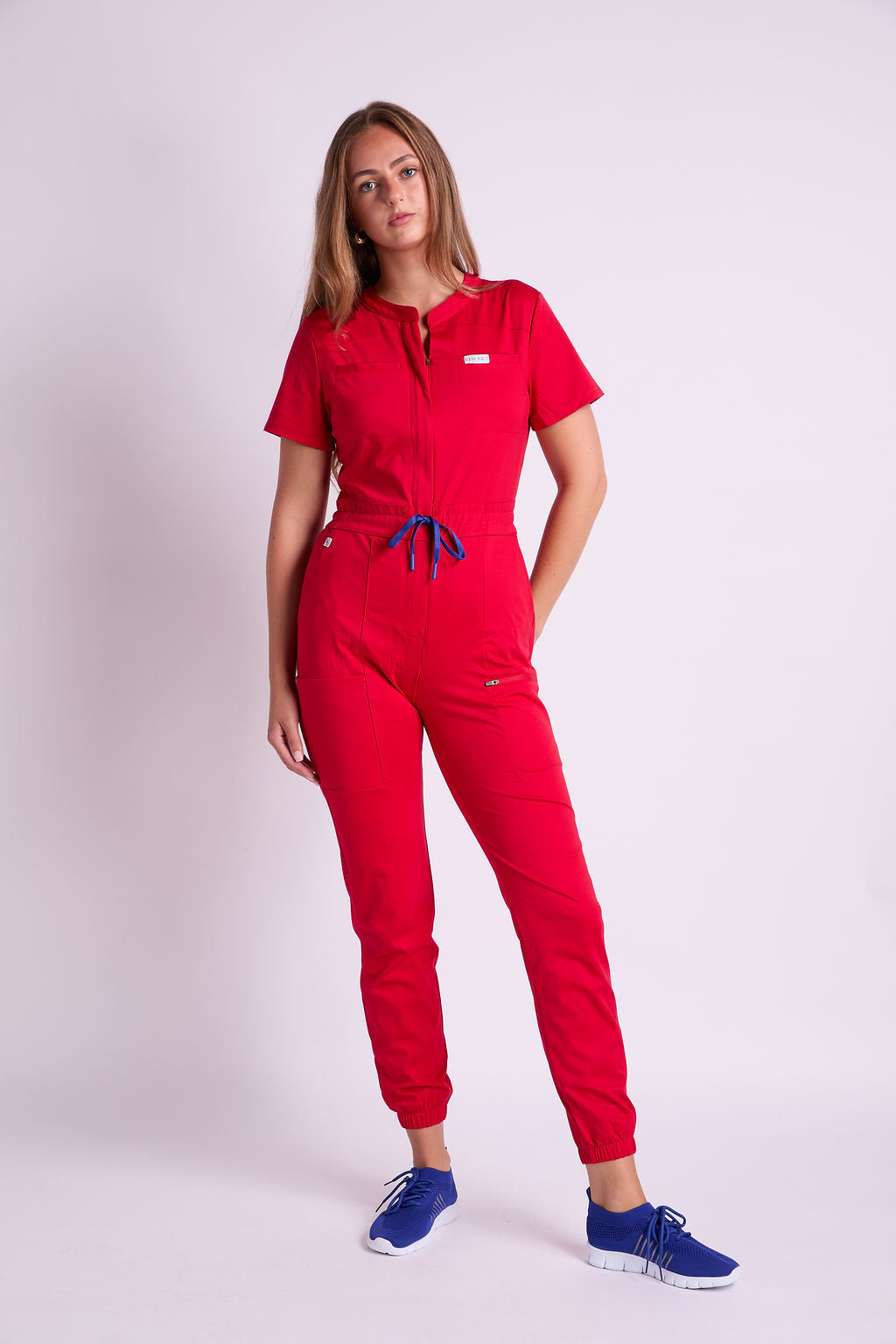 Mary J Eight Pocket Scrub Jumpsuit