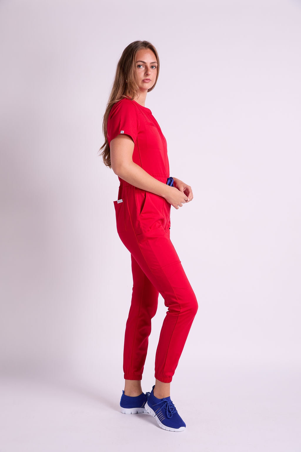 Mary J Eight Pocket Scrub Jumpsuit