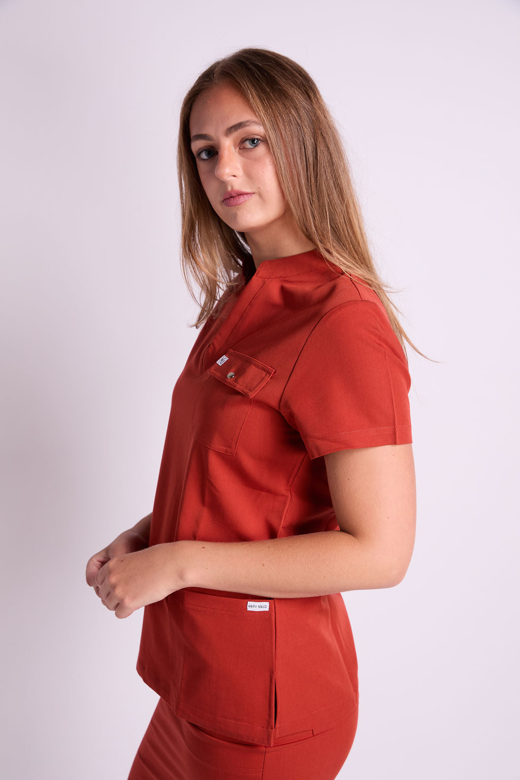 Mary V Four Pocket V Neck Scrub Top