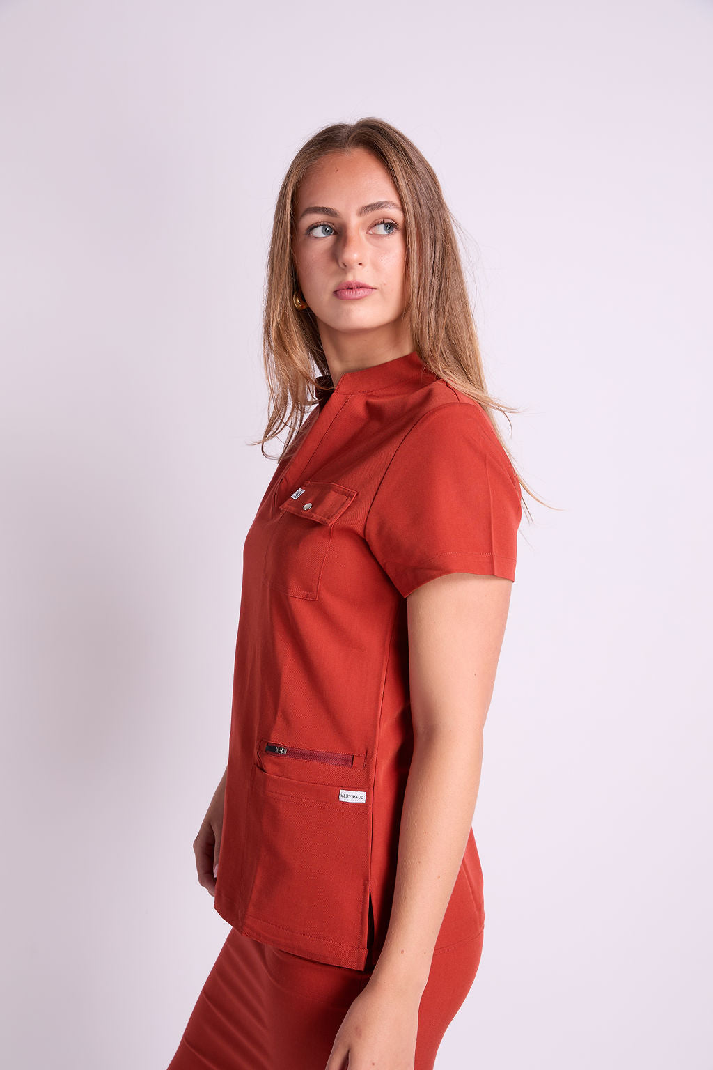 Mary V Four Pocket V Neck Scrub Top