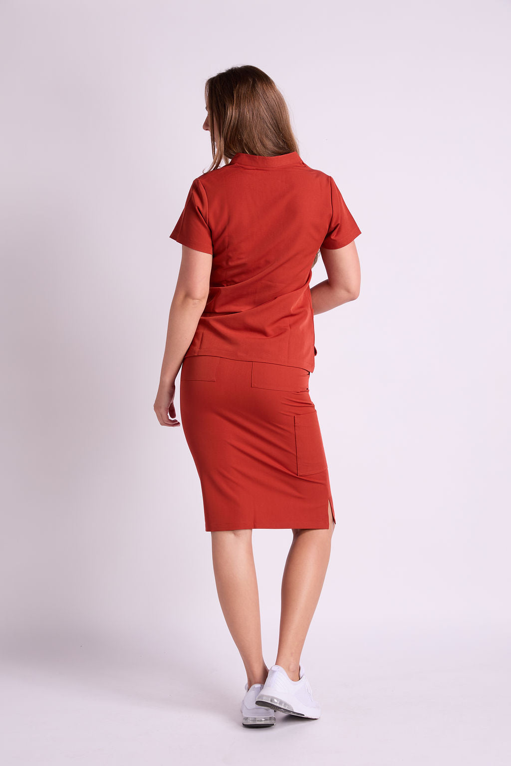 Mary V Ten Pocket Scrub Skirt
