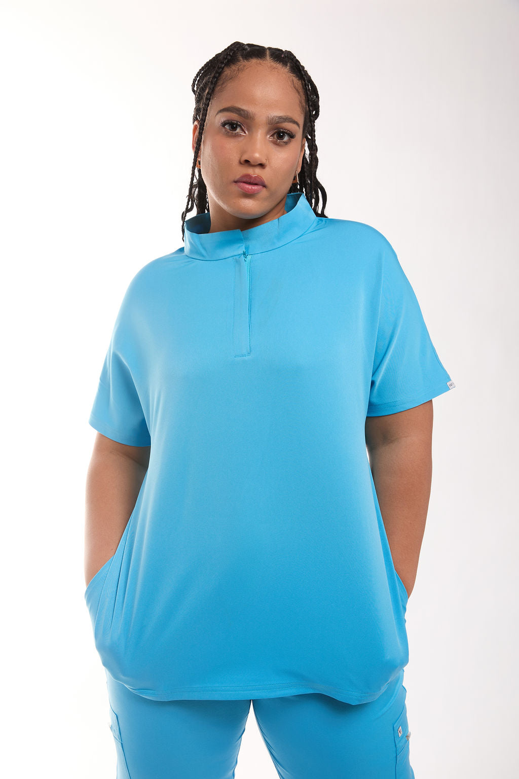 Mary A Two Pocket Scrub Top