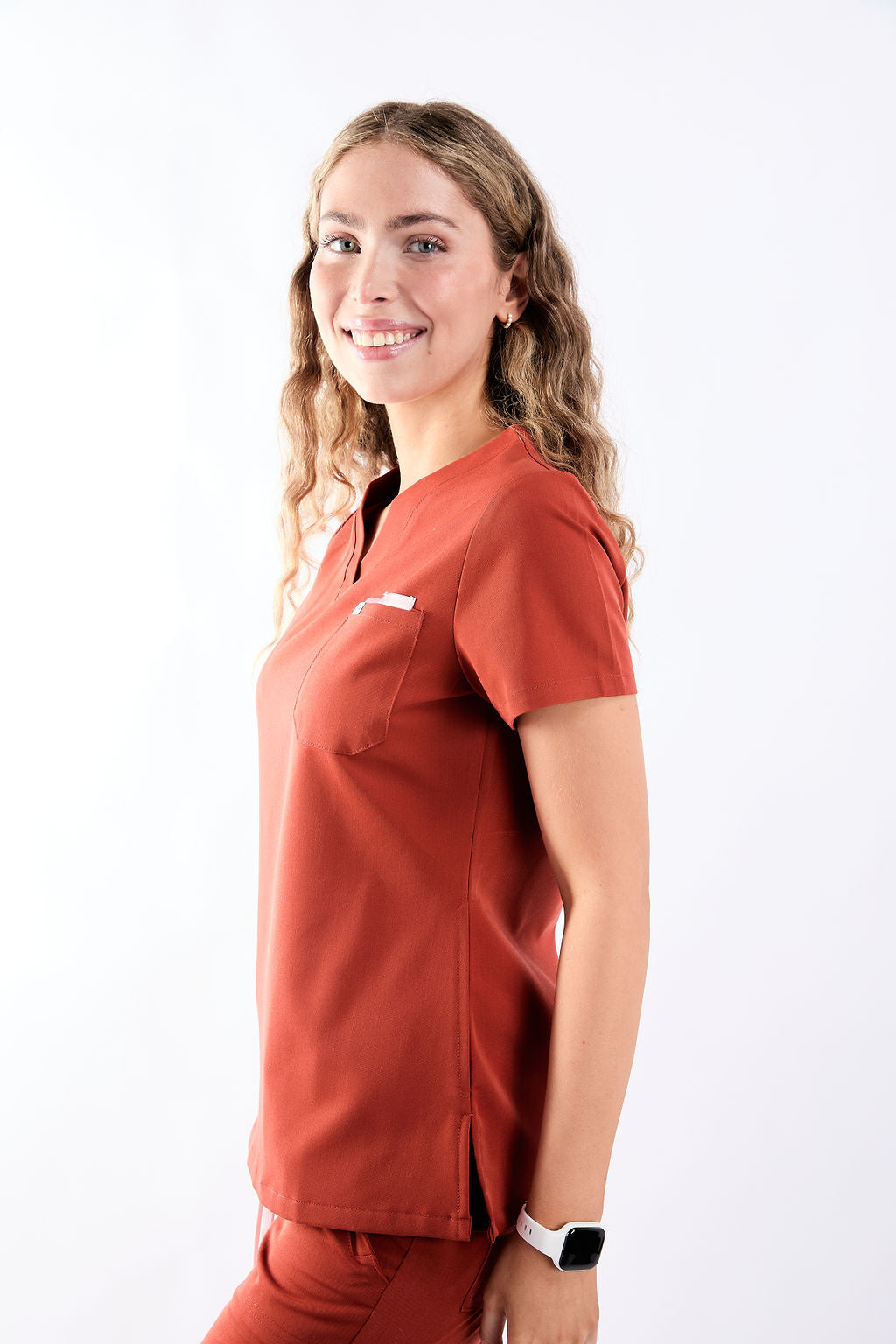 Mary V Three Pocket Scrub Top