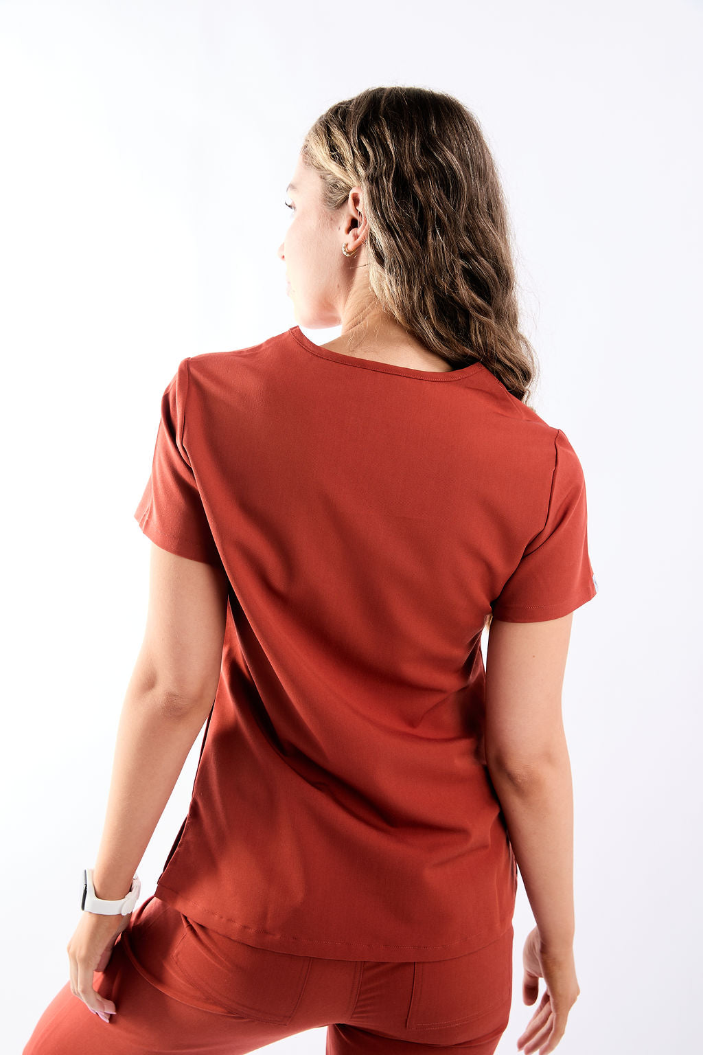 Mary V Three Pocket Scrub Top