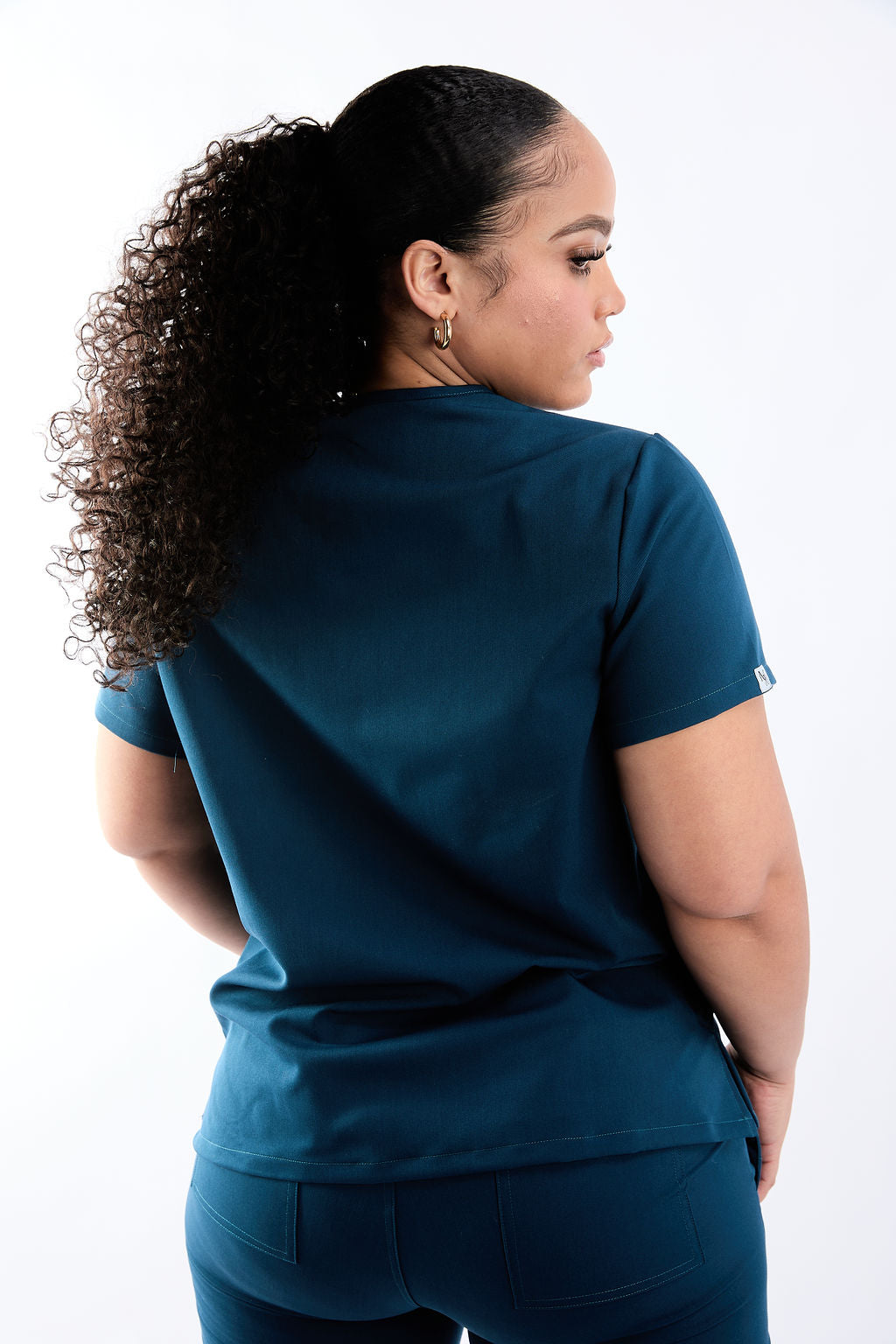 Mary V Three Pocket Scrub Top