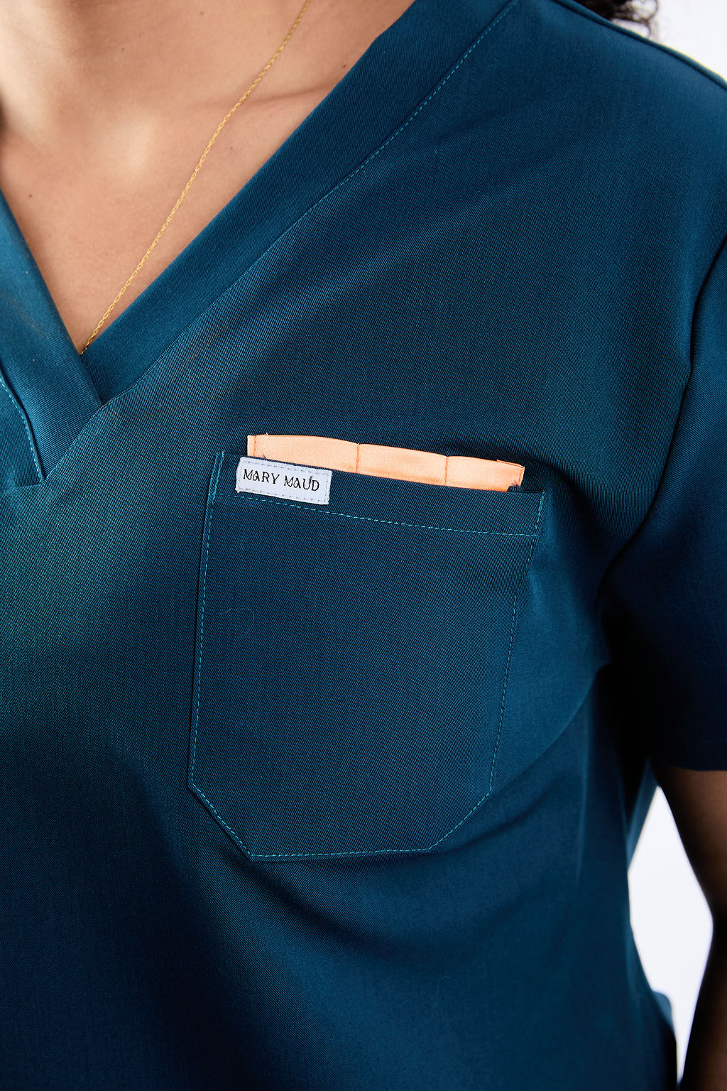 Mary V Three Pocket Scrub Top