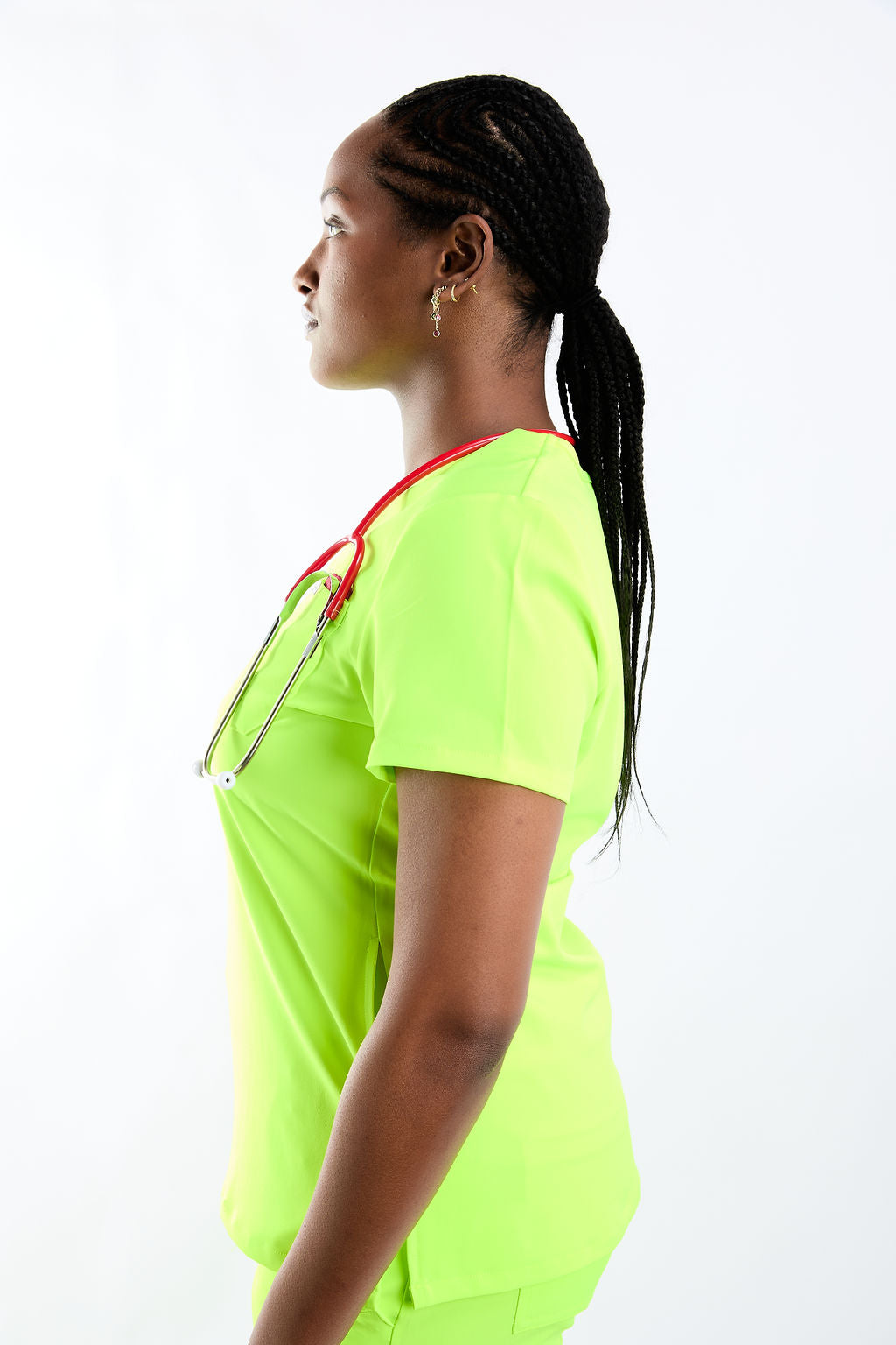 Mary V Three Pocket Scrub Top