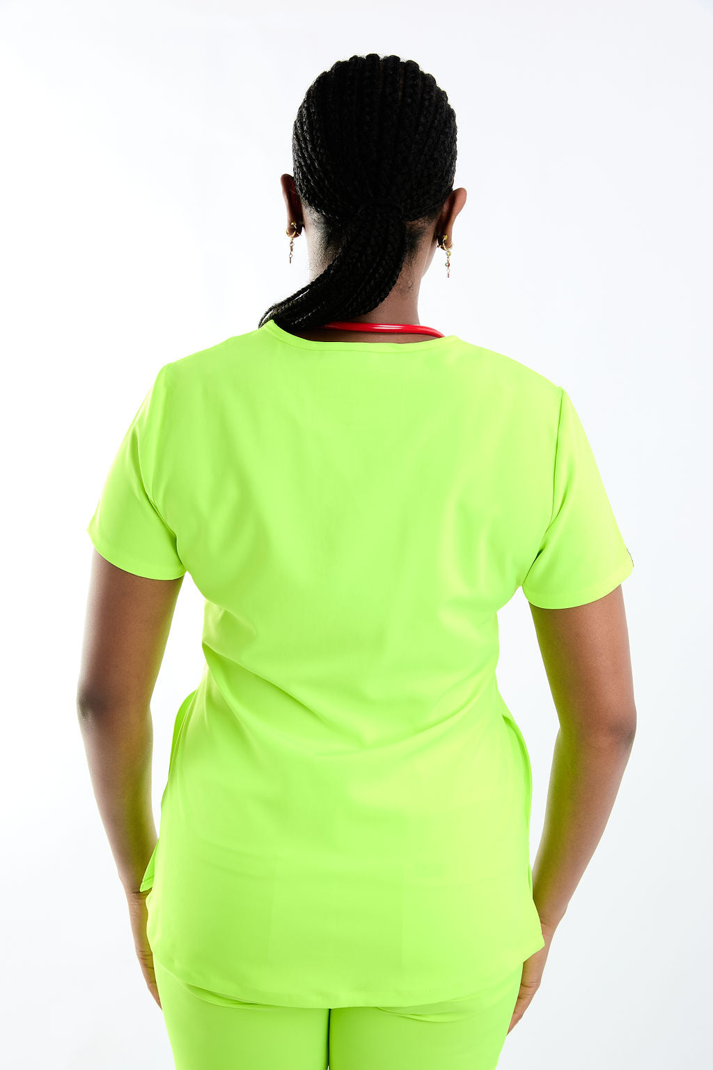 Mary V Three Pocket Scrub Top