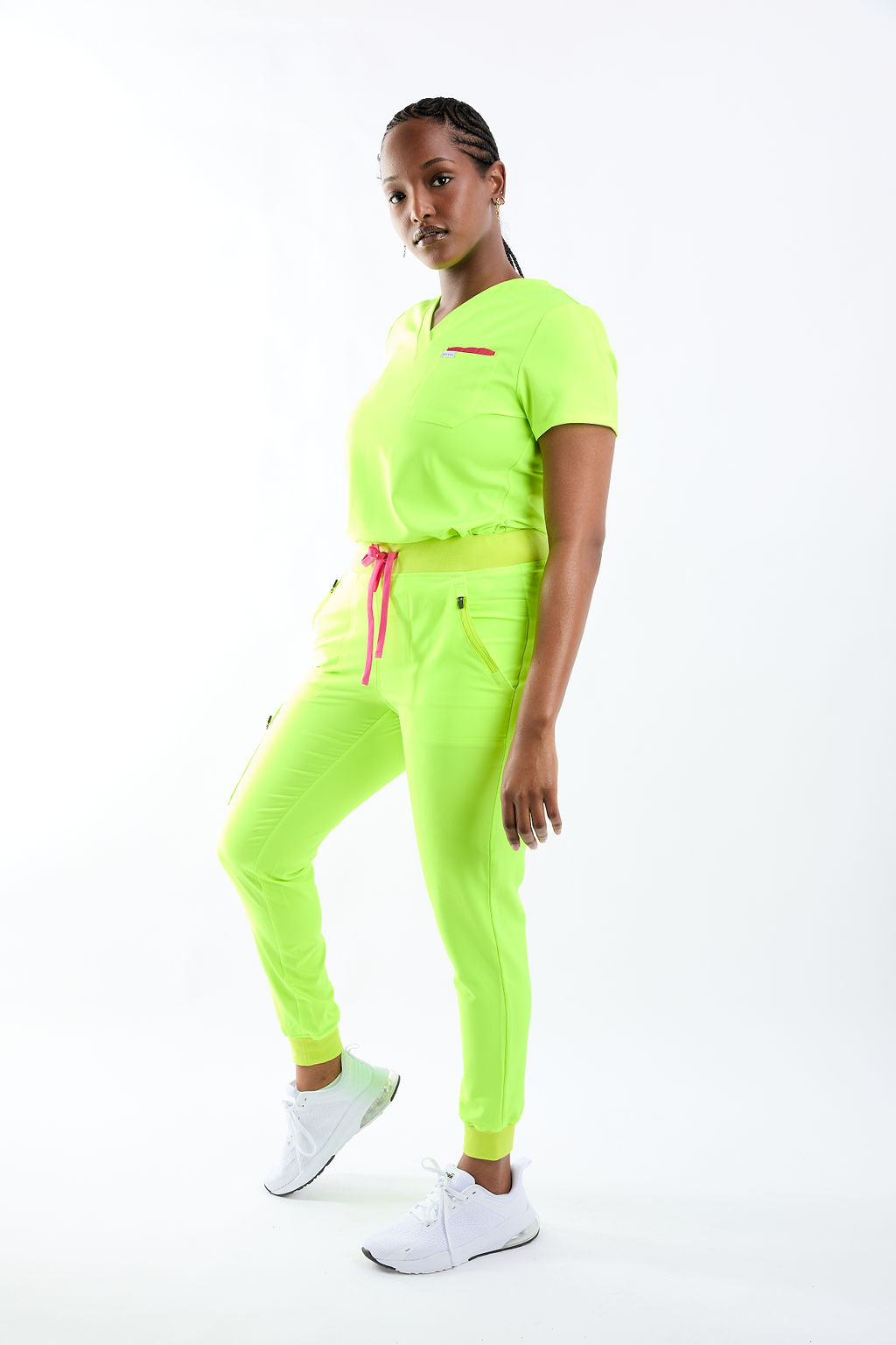 Mary V Three Pocket Scrub Top