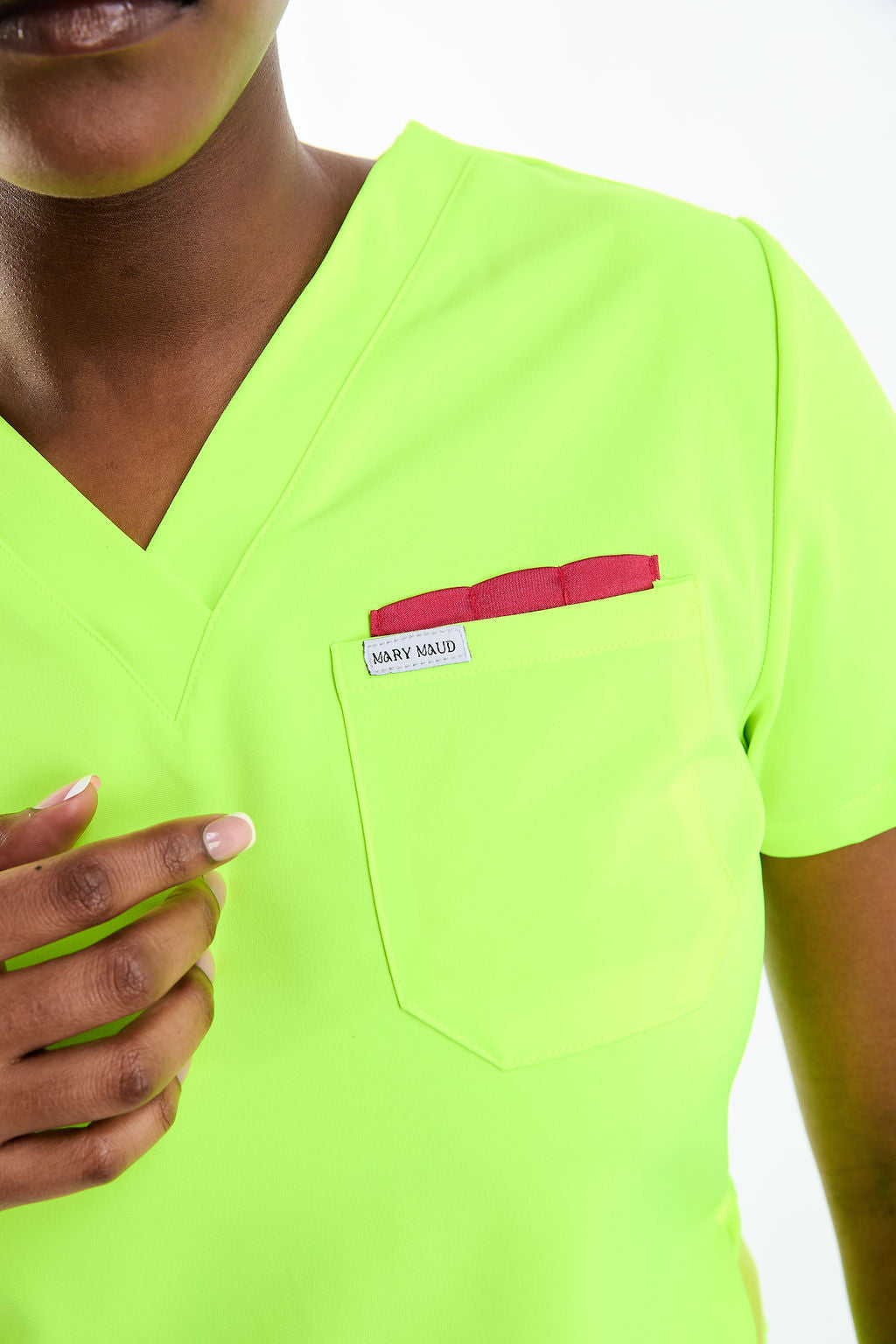 Mary V Three Pocket Scrub Top