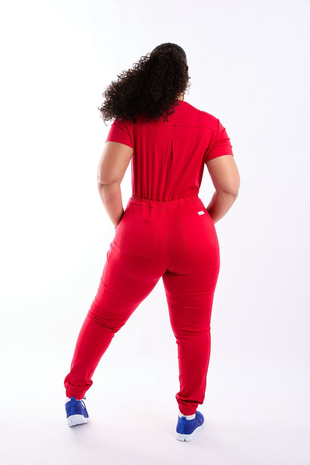 Mary J Eight Pocket Scrub Jumpsuit