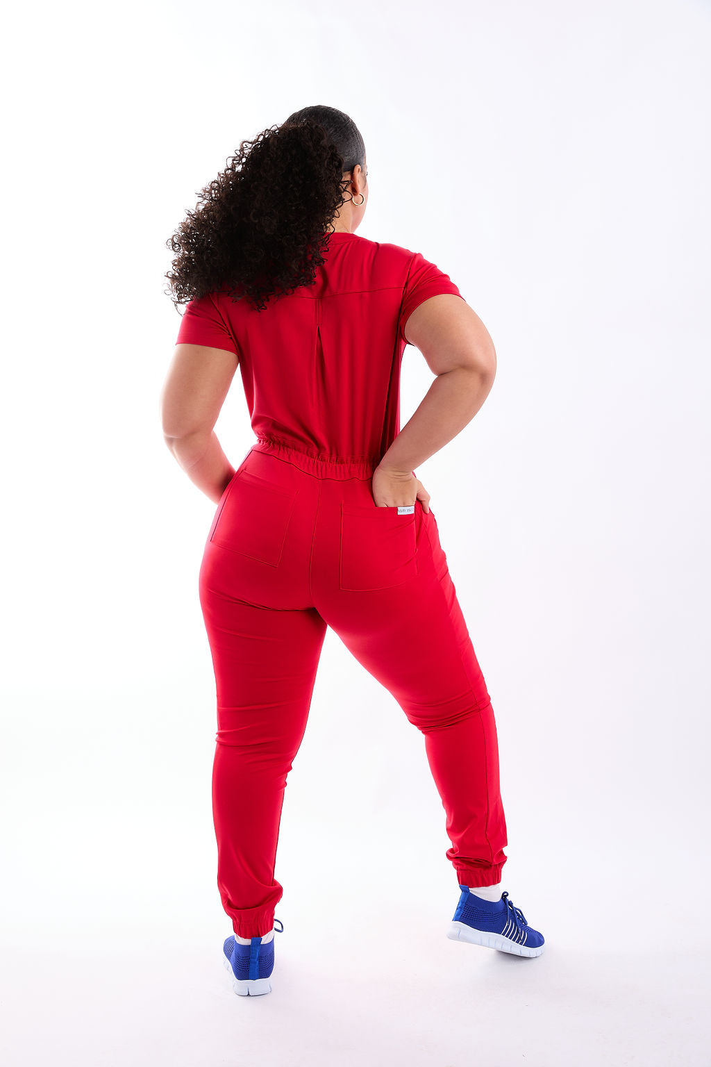 Mary J Eight Pocket Scrub Jumpsuit
