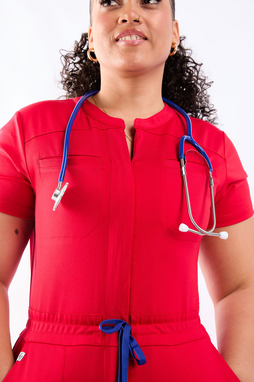Mary J Eight Pocket Scrub Jumpsuit