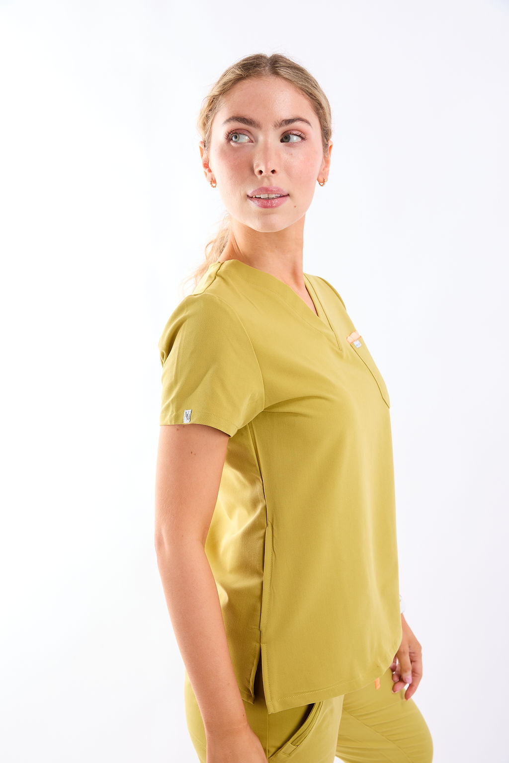 Mary V Three Pocket Scrub Top