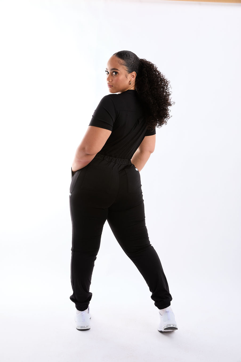 Mary J Eight Pocket Scrub Jumpsuit