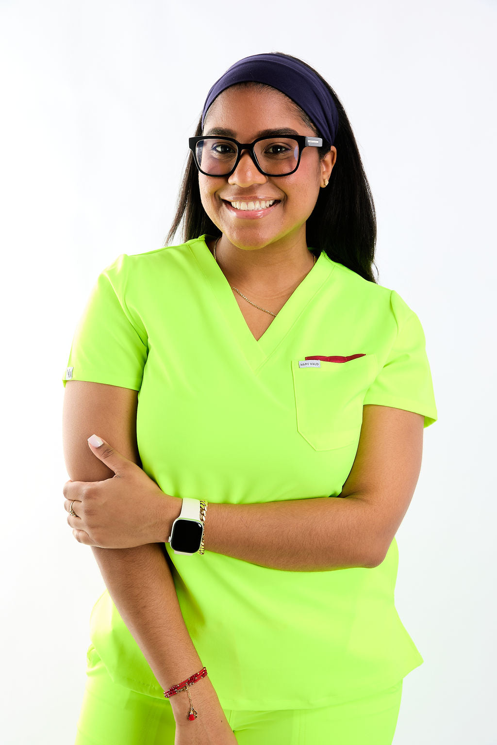 Mary V Three Pocket Scrub Top
