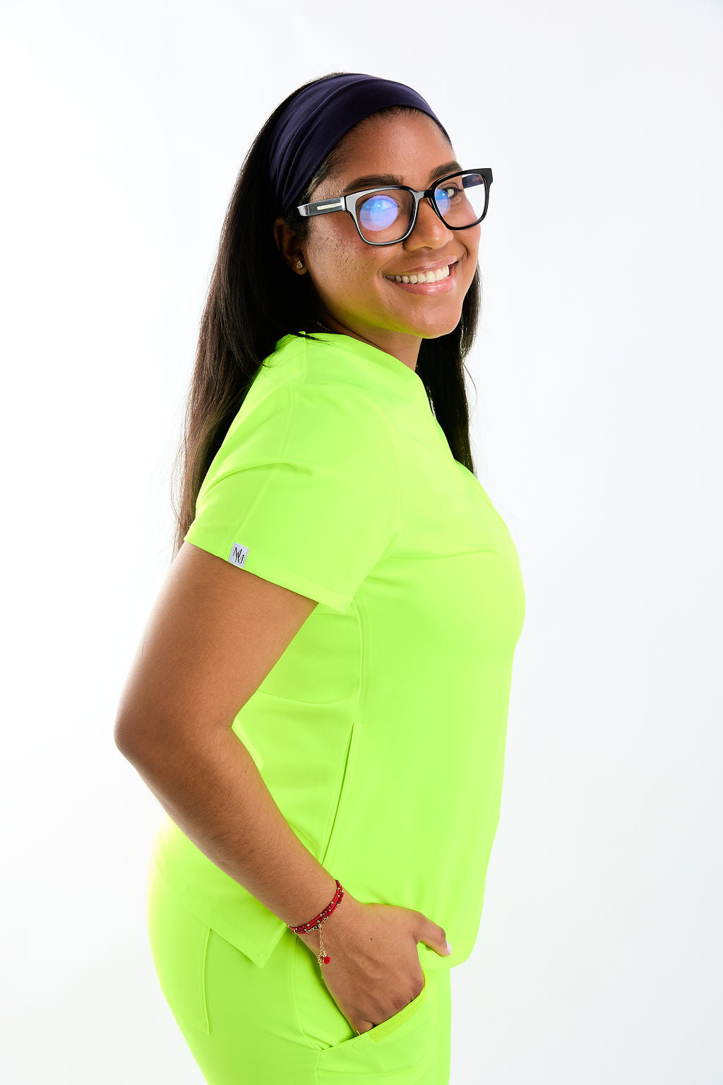 Mary V Three Pocket Scrub Top