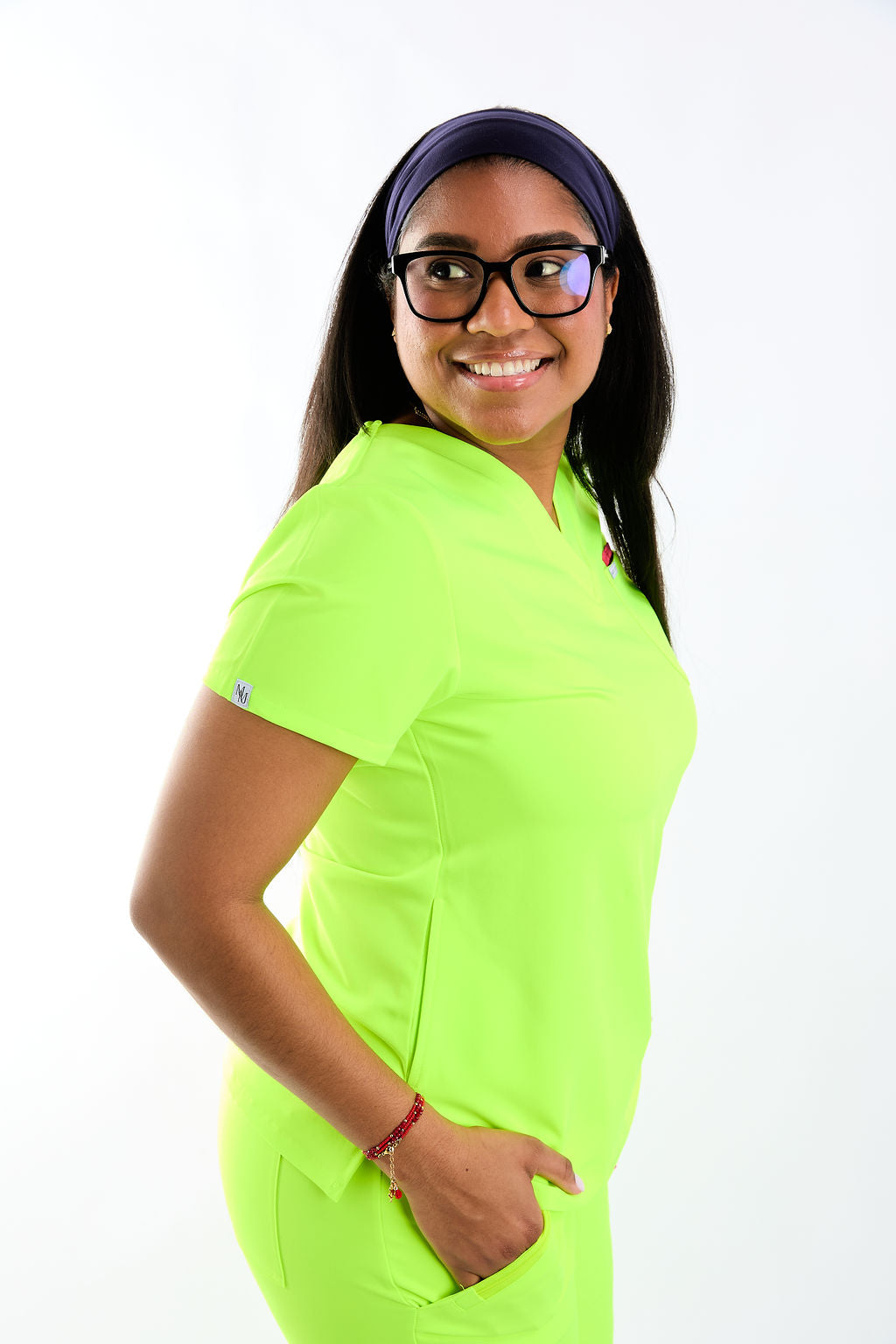 Mary V Three Pocket Scrub Top