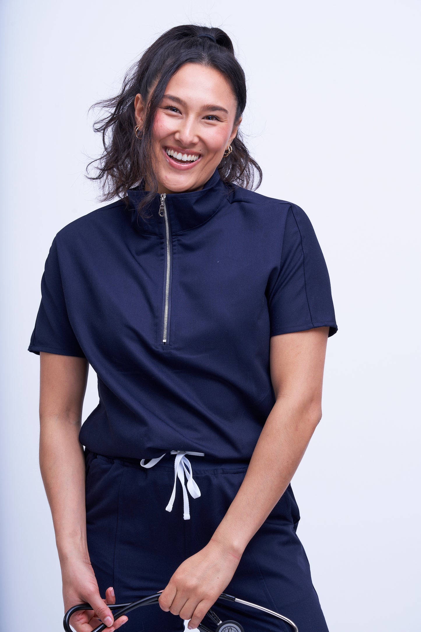 Mary G Two Pocket Scrub Top