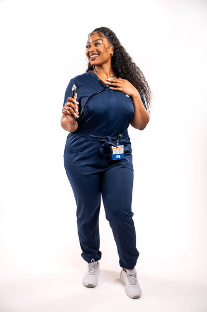 Mary K Five Pocket Jumpsuit Scrub
